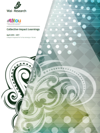 tātou collective impact learnings TPHOT